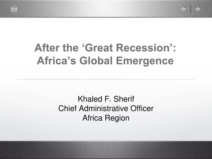 after the great recession africa s global emergence