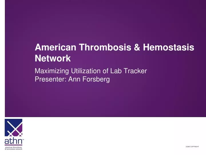 american thrombosis hemostasis network