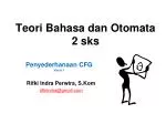 Teori Bahasa dan Otomata 2 sks - slide 1