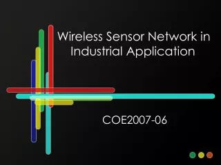 wireless sensor network in industrial application