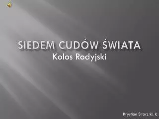 siedem cud w wiata