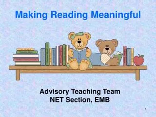 Making Reading Meaningful