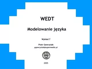 wedt modelowanie j zyka