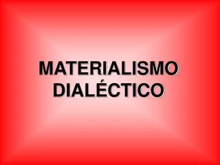 materialismo dial ctico