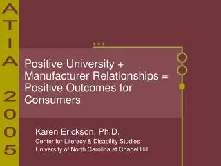 Positive University + Manufacturer Relationships = Positive Outcomes for Consumers