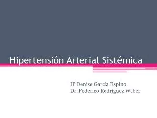 hipertensi n arterial sist mica