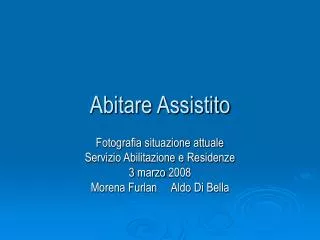 abitare assistito