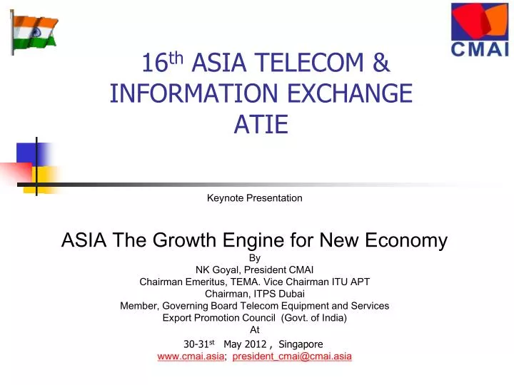 16 th asia telecom information exchange atie