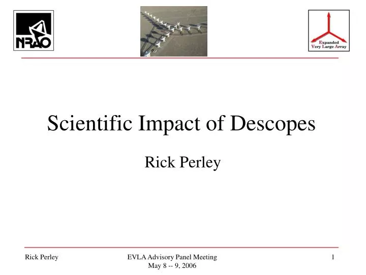 scientific impact of descopes