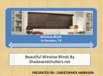 window wood blinds  - slide 1