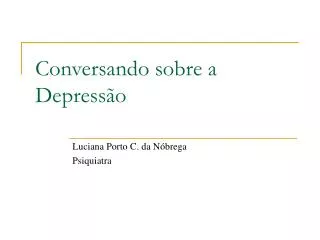 conversando sobre a depress o