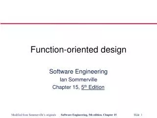 Function-oriented design