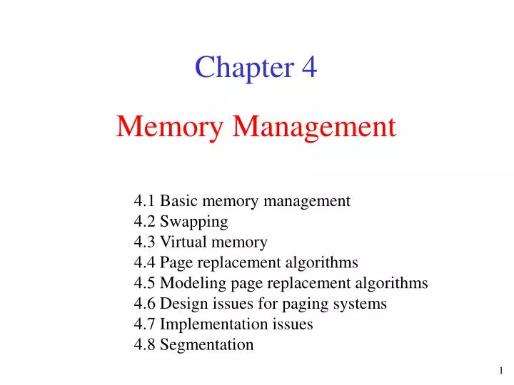 memory management