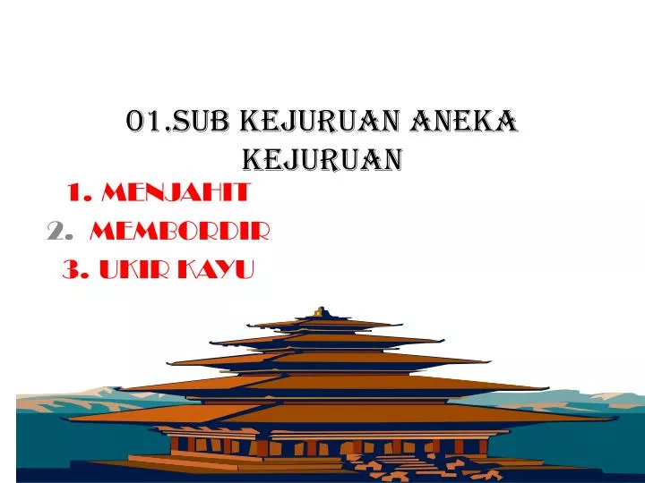 01 sub kejuruan aneka kejuruan