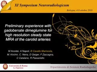 XI Symposium Neuroradiologicum