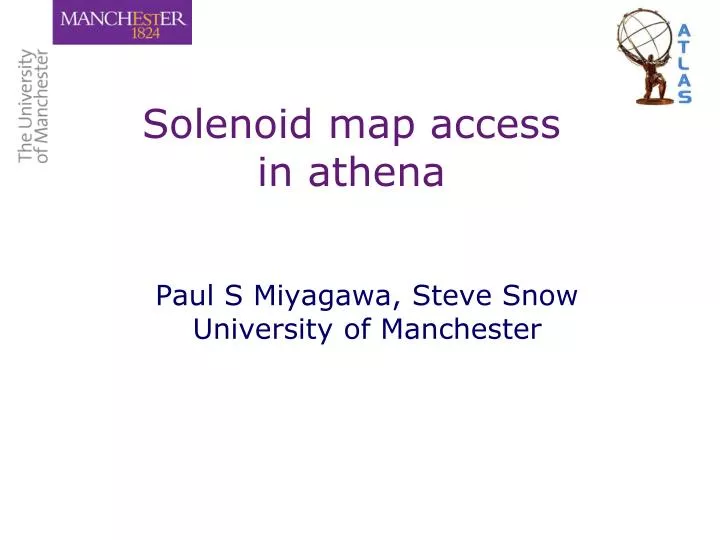 solenoid map access in athena