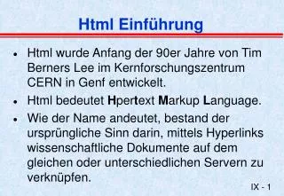 html einf hrung