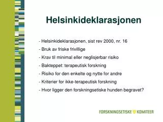 Helsinkideklarasjonen
