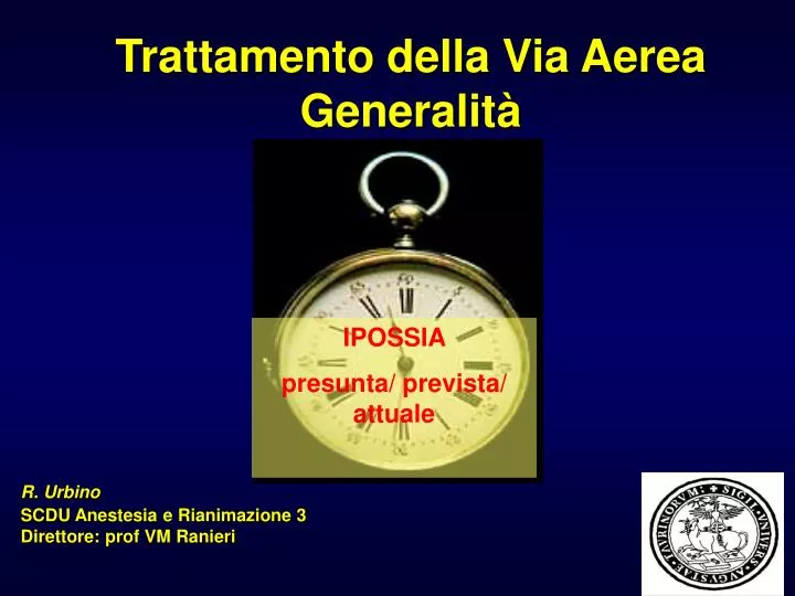 trattamento della via aerea generalit