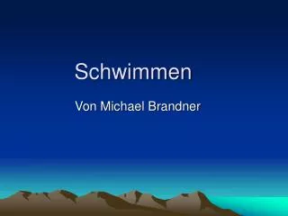 schwimmen