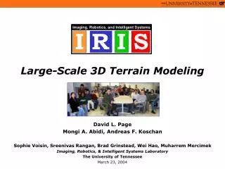 Large-Scale 3D Terrain Modeling