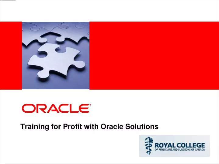 training for profit with oracle solutions