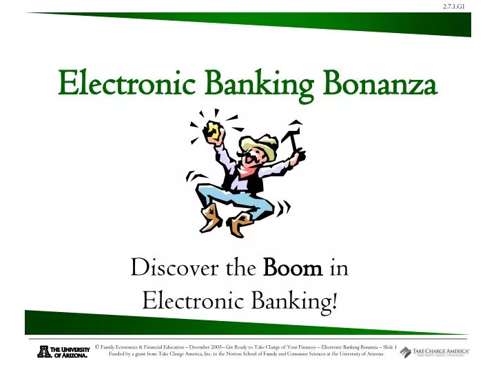 discover the boom in electronic banking