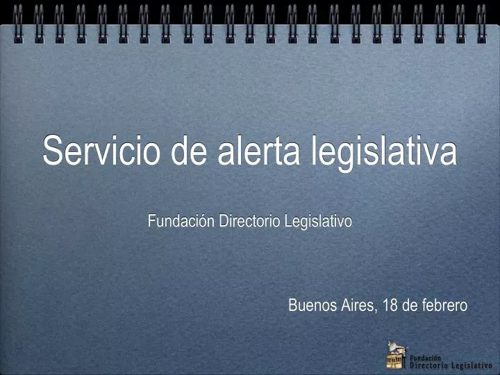 servicio de alerta legislativa