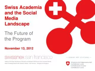 Swiss Academia and the Social Media Landscape