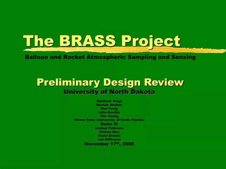 the brass project