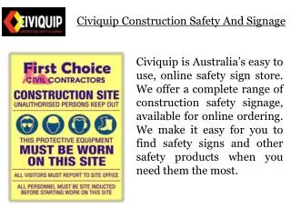 Safety Glasses & other Work Safety Gear from Civiquip