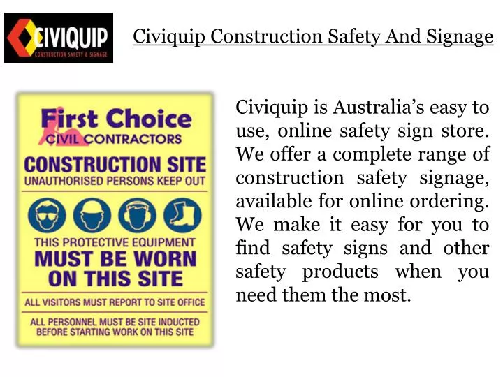 civiquip construction safety and signage