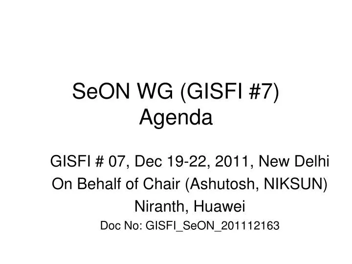 seon wg gisfi 7 agenda