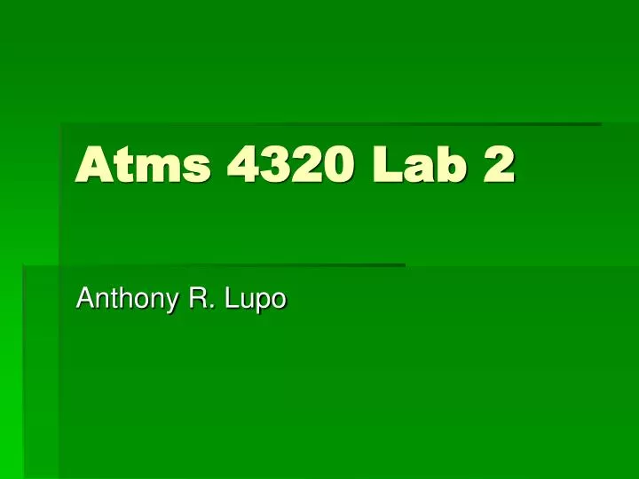 atms 4320 lab 2