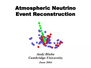 Atmospheric Neutrino Event Reconstruction