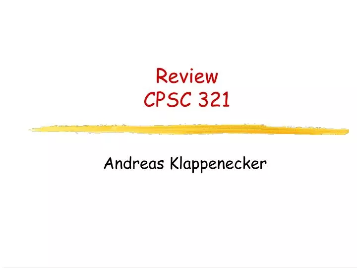 review cpsc 321