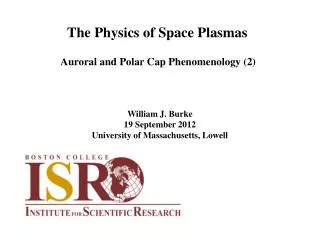 The Physics of Space Plasmas