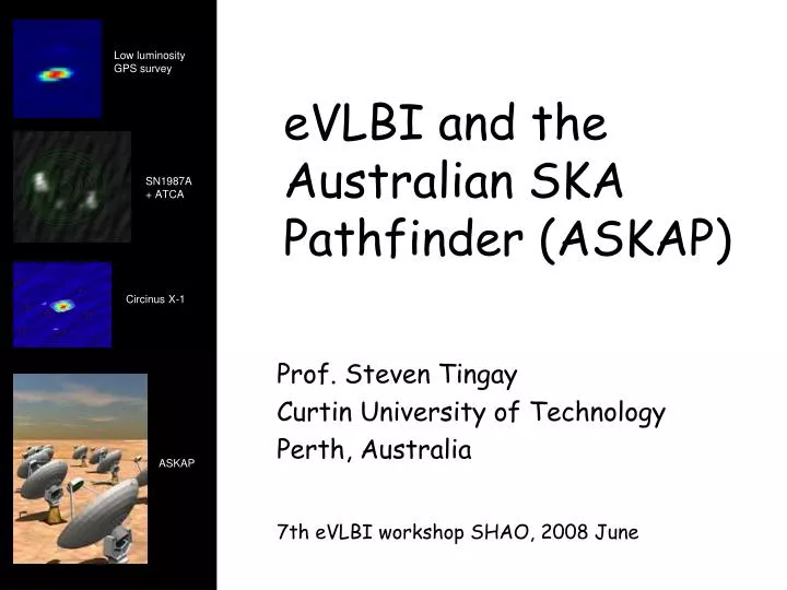 evlbi and the australian ska pathfinder askap