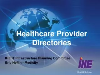 Healthcare Provider Directories