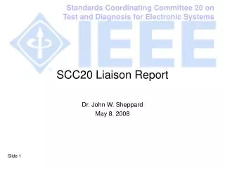 SCC20 Liaison Report