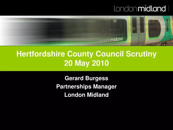 hertfordshire county council scrutiny 20 may 2010