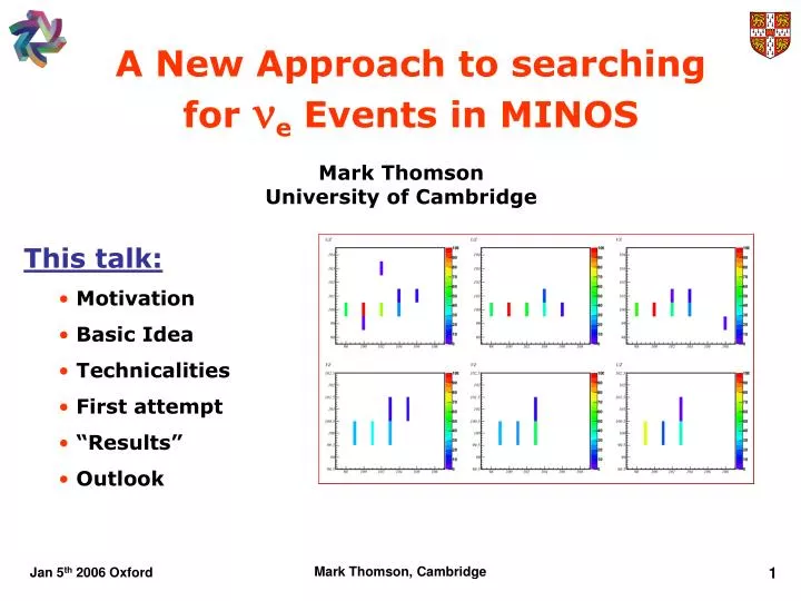 a new approach to searching for n e events in minos