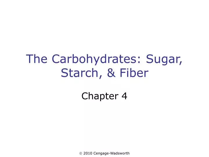 the carbohydrates sugar starch fiber