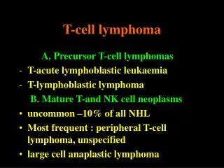 T-cell lymphoma