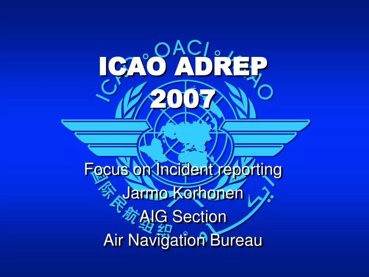 icao adrep 2007