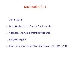 kazuistika 1