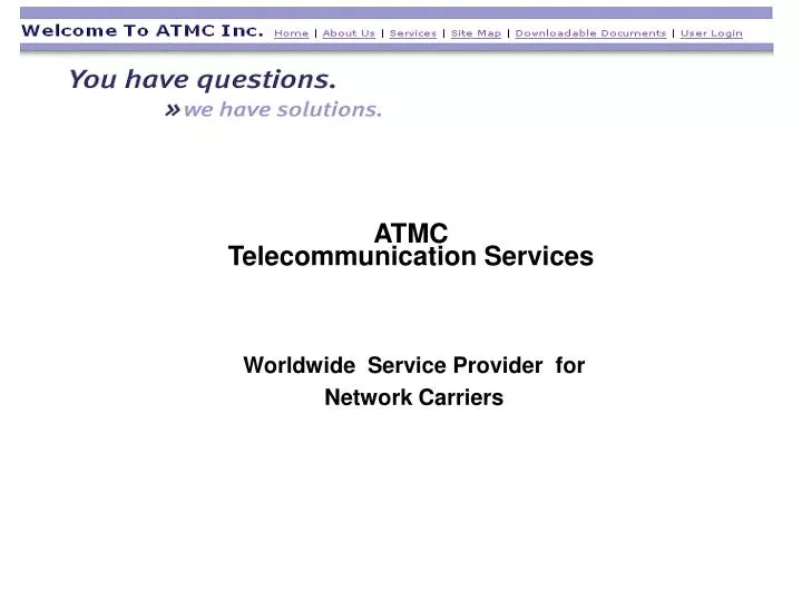 atmc telecommunication services