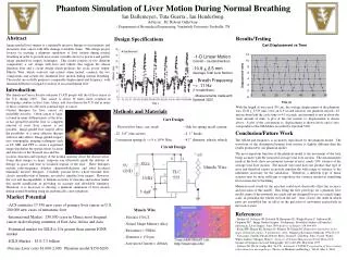 Phantom Simulation of Liver Motion During Normal Breathing