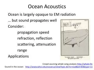 Ocean Acoustics