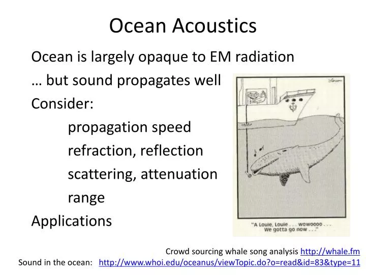 ocean acoustics